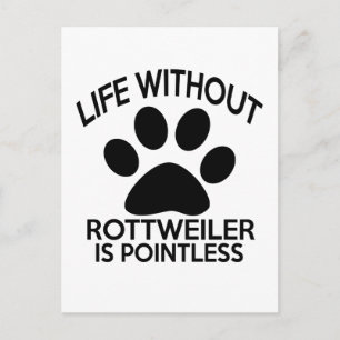 CARTE POSTALE CONCEPTION DE ROTTWEILER