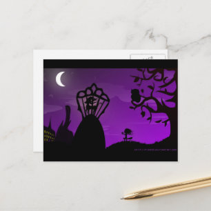 Carte postale - Conception de silhouette Unicorne 