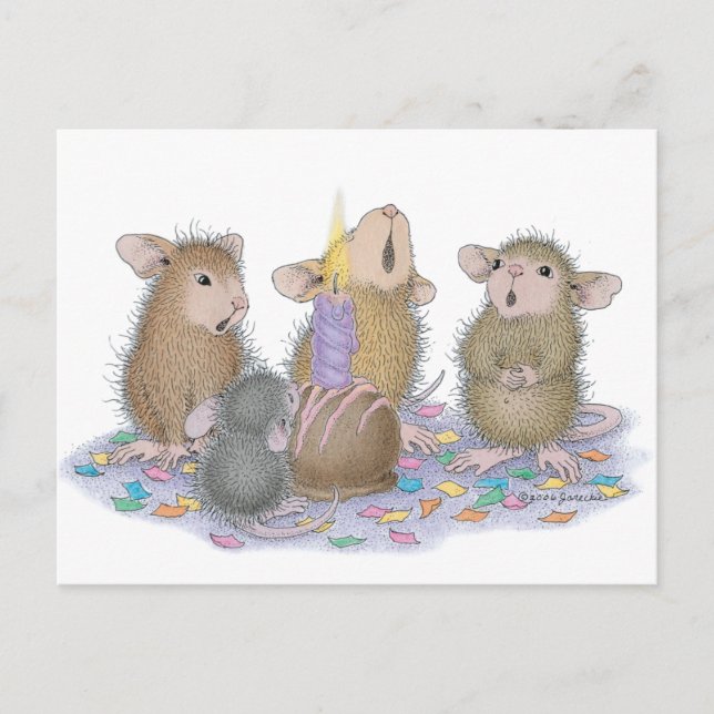 Carte Postale Conception de souris - (Devant)