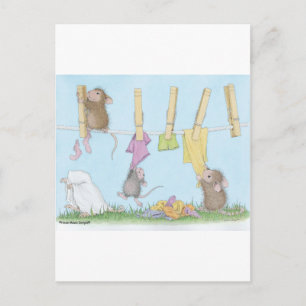 Carte Postale Conception de souris maison®
