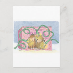 Carte Postale Conception de souris maison®