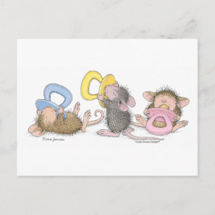 Carte Postale Conception de souris maison®