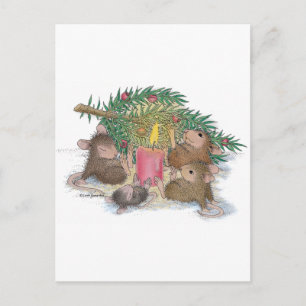 Carte Postale Conception de souris maison®