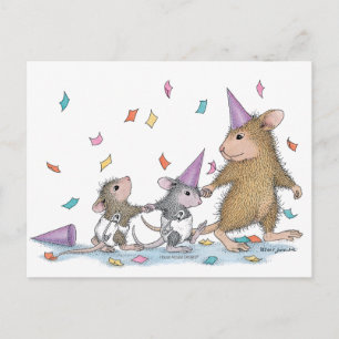 Carte Postale Conception de souris maison®