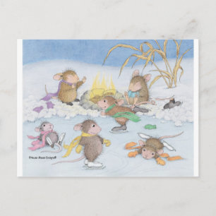 Carte Postale Conception de souris maison®