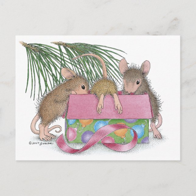 Carte Postale Conception de souris maison® (Devant)