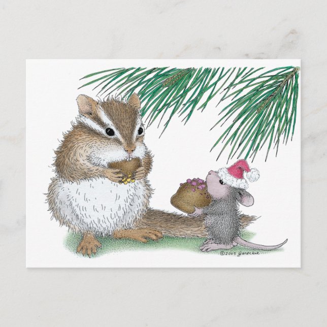 Carte Postale Conception de souris maison® (Devant)