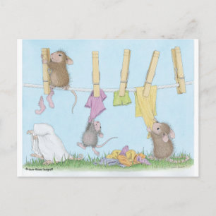 Carte Postale Conception de souris maison®