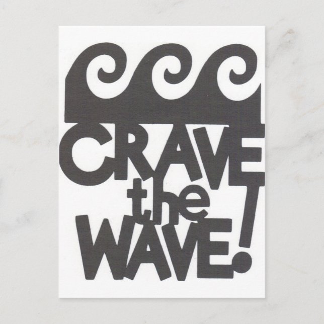 Carte Postale conception de surfer (Devant)