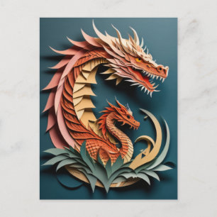 Carte Postale Conception de T-shirt en art papier 3D