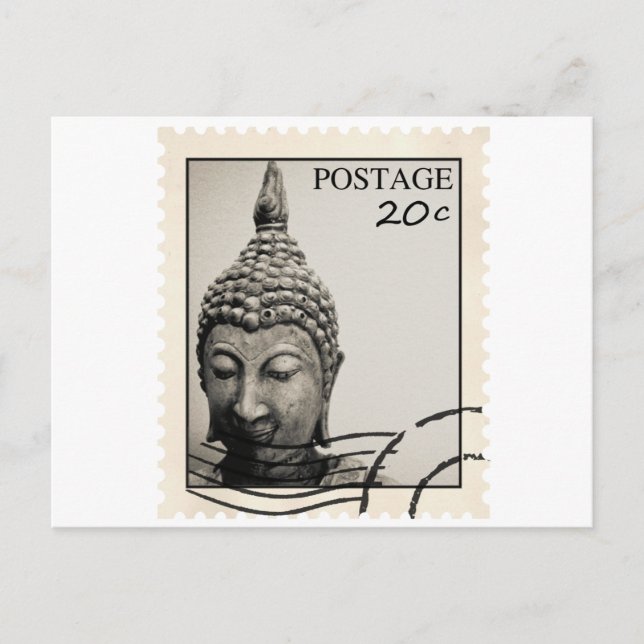 Carte Postale Conception de timbre-poste de Bouddha (Devant)