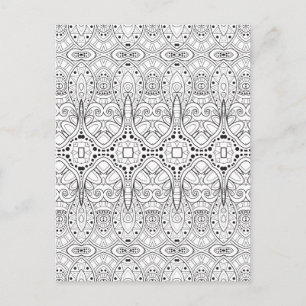 Carte Postale Conception de Zendoodle Tribal