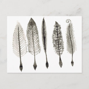 Carte Postale Conception d'encre des quilles victoriennes