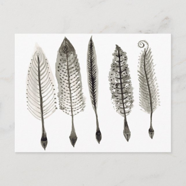 Carte Postale Conception d'encre des quilles victoriennes (Devant)
