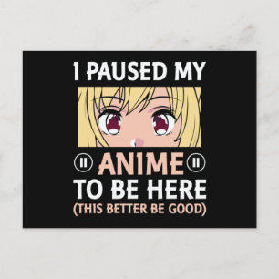Carte Postale Conception des devis   J'Ai Suspendu Mon Anime Pou
