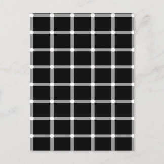 Carte Postale Conception d'illusion optique de grille