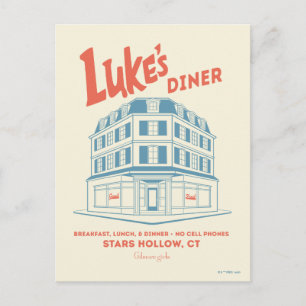 Carte Postale Conception du diner de Luke Stars Hollow