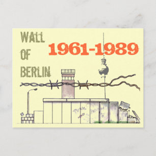 Carte Postale Conception du mur de Berlin
