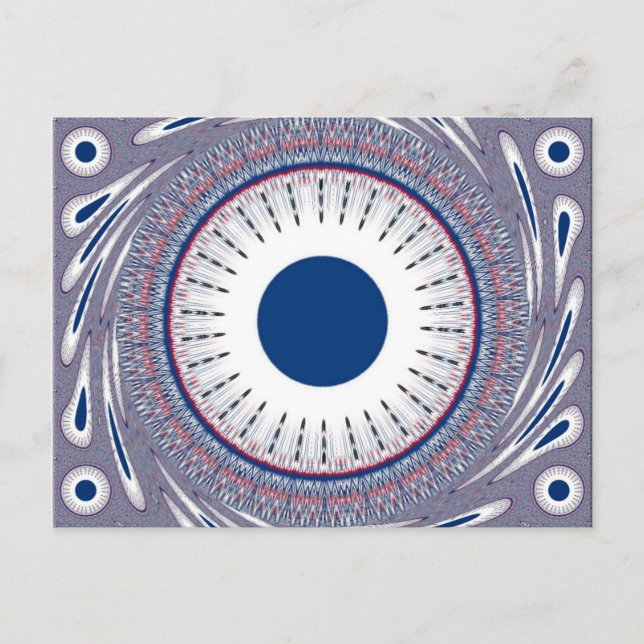 Carte Postale Conception élégante des yeux énergétiques : un Mot (Devant)