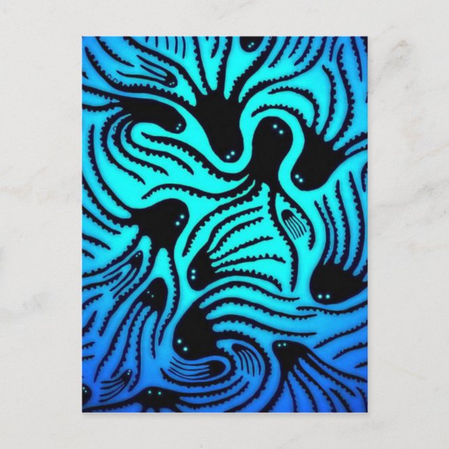 Carte Postale Conception Motif Octopus (Devant)