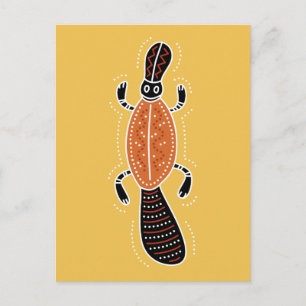 Carte Postale Conception pointillée Platypus