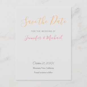 Carte Postale Conception professionnelle de mariage moderne, sau