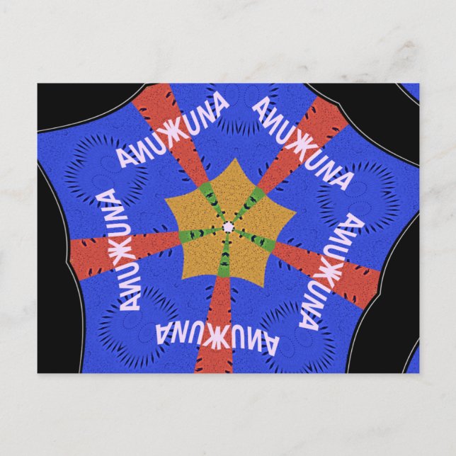 Carte Postale Conception Tribale Africaine : Hakuna Matata (Devant)