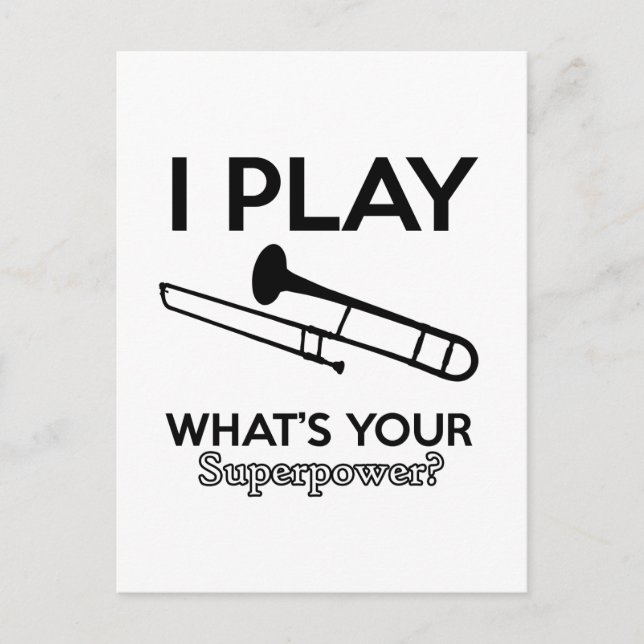 Carte Postale conception trombone (Devant)