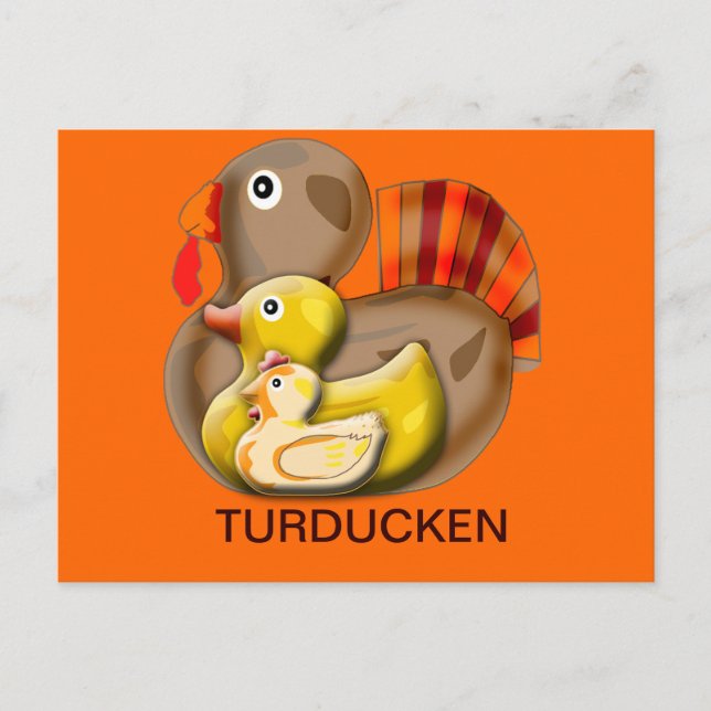 Carte Postale Conception Turducken personnalisable (Devant)