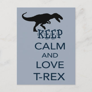 Carte Postale Conception unique de dinosaure T-Rex pour le calme