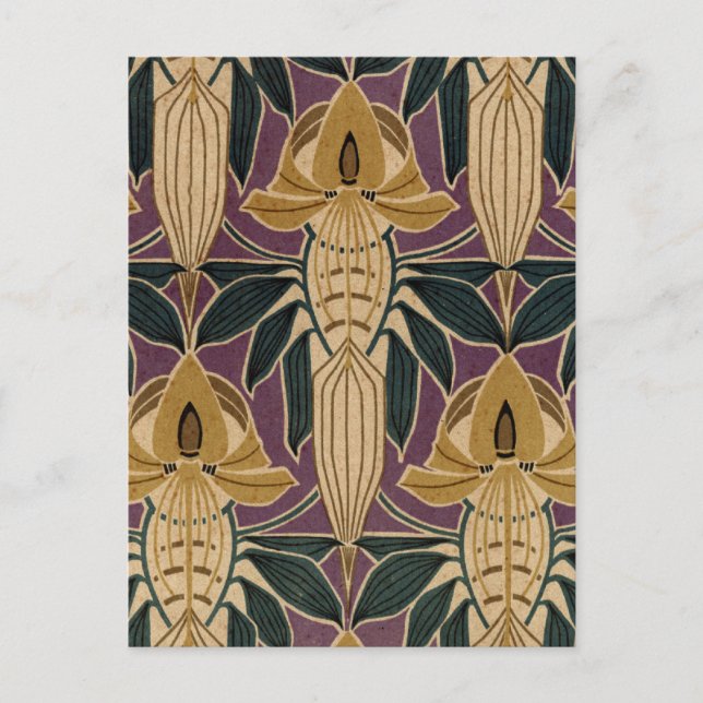Carte Postale Conception vintage de prunes (Devant)
