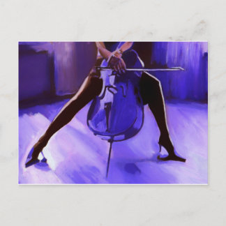 Carte Postale Conception violette violette