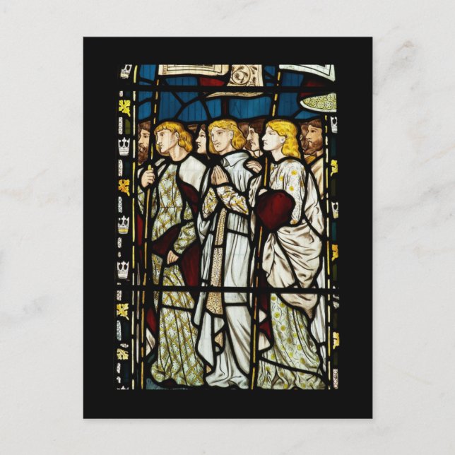 Carte Postale conception William Morris, tous les saints, (Devant)