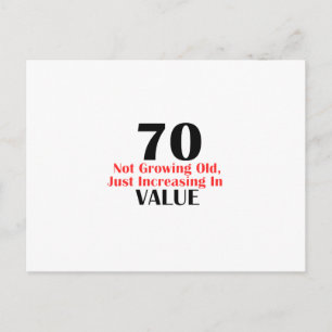 Carte Postale conceptions d'anniversaire de 70 années