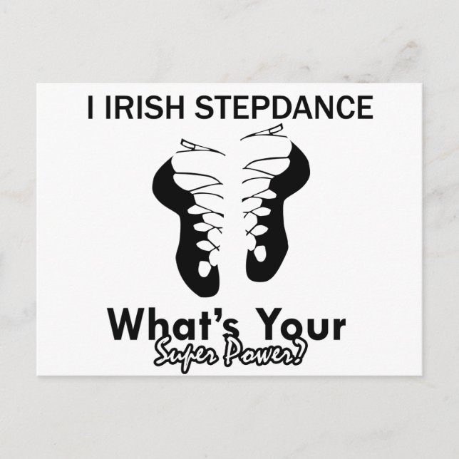Carte Postale conceptions de danse step irlandais (Devant)