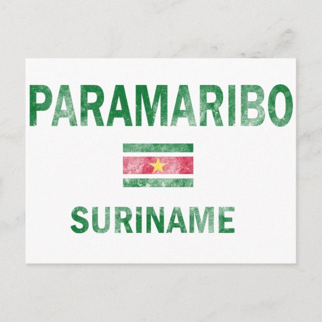 Carte Postale Conceptions de Paramaribo Suriname (Devant)