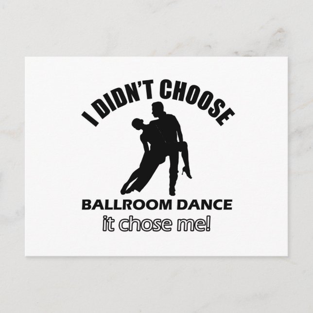 Carte Postale Conceptions fraîches de danse de salle de bal (Devant)