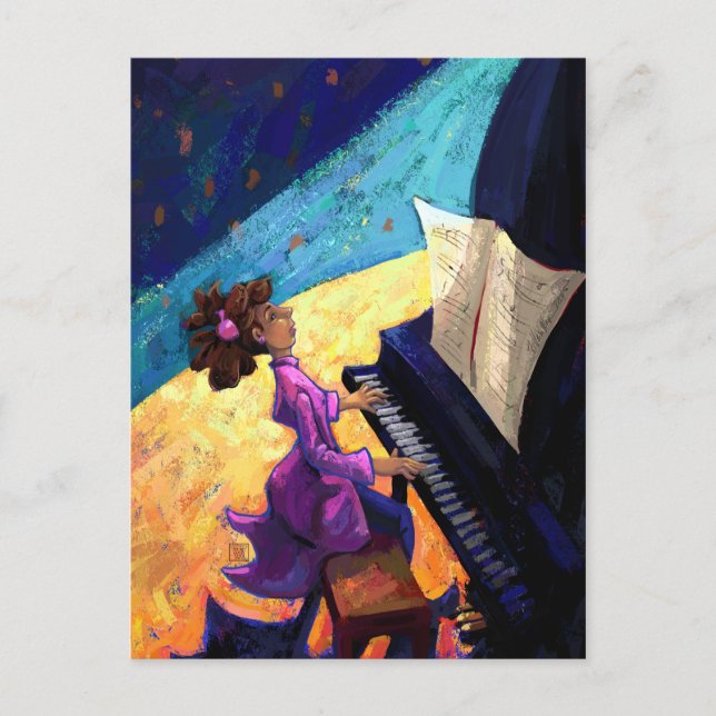 Carte Postale Concert de piano (Devant)