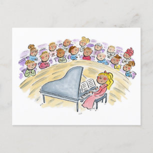 Carte Postale Concert de piano