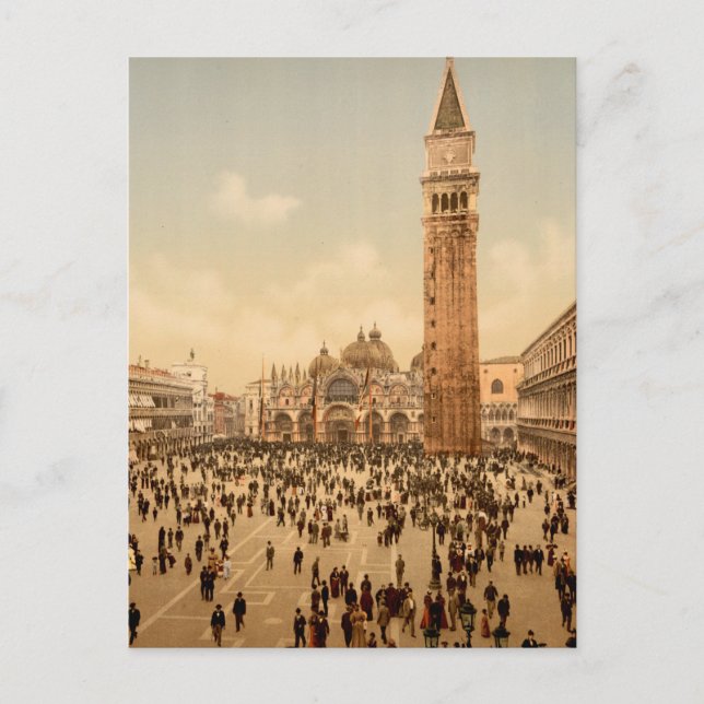 Carte Postale Concert en Italie Place Saint-Marc Venise Voyage  (Devant)