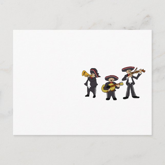 Carte Postale Concert mexicain Mariachi Band Fiesta Music (Devant)