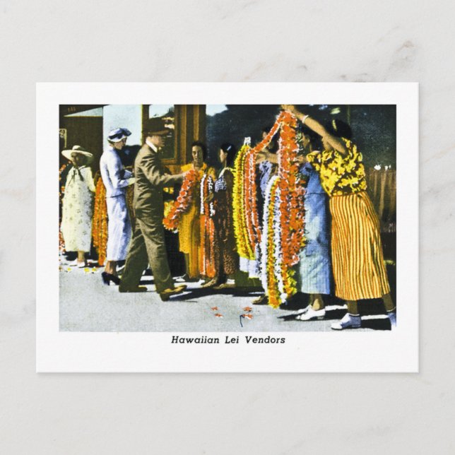 Carte Postale Concessionnaires Hawaiian Lei (Devant)