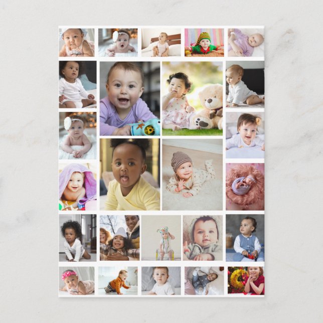 Carte Postale Concevez votre propre 25 photo Collage Poster (Devant)