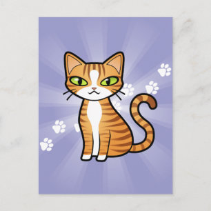 Carte Postale Concevez votre propre chat de dessin