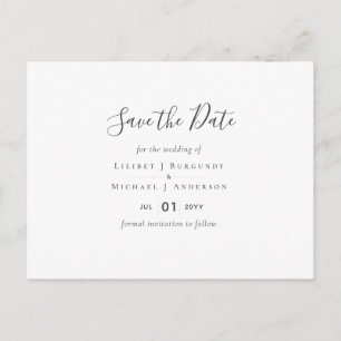 Carte Postale Concevoir son propre modèle de save the date avec