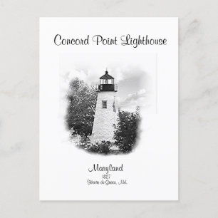 Carte Postale Concord Point Light - Havre de Grace, Md 2020