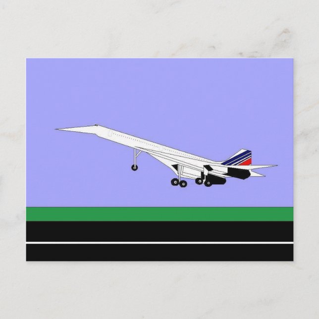 Carte Postale Concorde supersonique (Devant)
