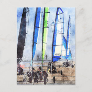 Carte Postale Concours Cefn Sidan Blokart Racing