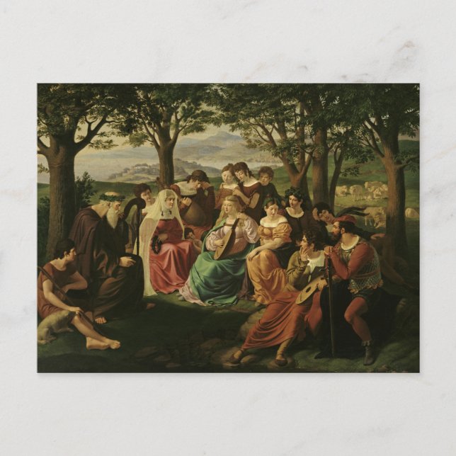 Carte Postale Concours de chant (Devant)