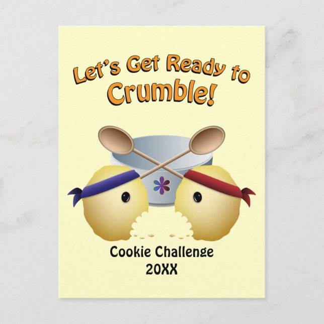 Carte Postale Concours de cuisson des biscuits (Devant)
